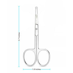 MELWEY rounded-tip scissors for mustache trimming with clean edges