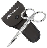 MELWEY rounded-tip scissors for nose hair precision and safe trimming