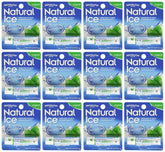 Mentholatum Natural Ice protector labial en envase, alivio calmante para labios secos.
