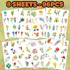 MeoIsDaBest floral tattoo sheet adds playful touch to party decor and gifts