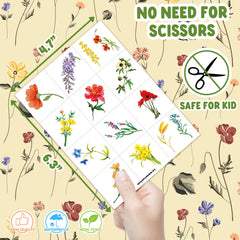 MeoIsDaBest wildflower decals for decorating water bottles and laptops