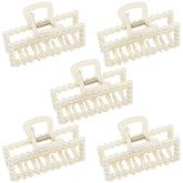 Merdia pearl claw clip in use for a secure everyday hairstyle