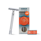 MERKUR 23C polished chrome razor offers a premium, precise shaving experience