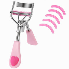 MERVK eyelash curler built-in comb for smooth lash separation and curl.