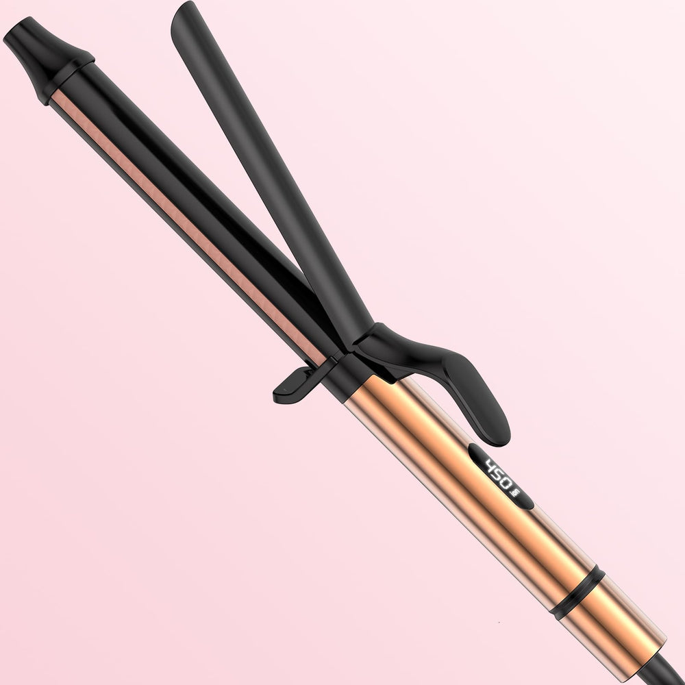 MESCOMB long-barrel curling iron for quick, even curls on long hair