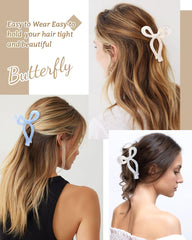 Mesovor clip con lazo para peinados recogidos y semirecogidos con estilo.