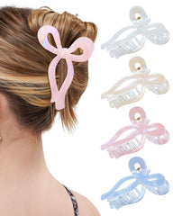 Mesovor pinzas pelo con lazo rayas sirena para peinados con estilo y agarre seguro.