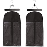 Messen hair extension storage bag closed view with durable zipper for dust-free storage.
