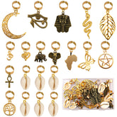 Messen locs hair cuff snake bronze-gold design adds secure grip and style