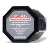 MetaGrip horquillas negras de alta gama para el cabello, agarre firme y duradero.