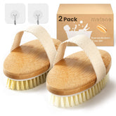 Metene cepillo corporal con cerdas rígidas para exfoliar y limpiar la piel.
