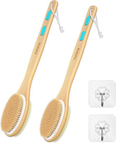 Metene cepillo de ducha doble cara para exfoliar y limpiar la piel suavemente