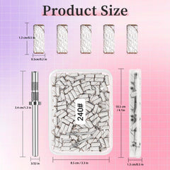 METEOROCK silver 3.1 mm mandrel bit for easy band changes.