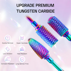 METHELIX carbide ball bit for smooth cuticle prep and edge cleaning.