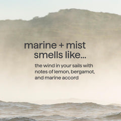 Method Marine + Mist splash capturing refreshing marine aroma during shower