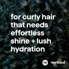 Method Coco Twist pour close-up highlights cleansing action for curls