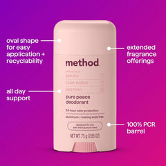 Method Pure Peace offers 24-hour odor protection without aluminum