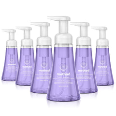 Method Foaming Hand Soap French Lavender bottle front, clean, softly scented hands