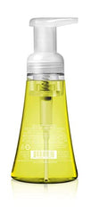 Close-up of Method Lemon Mint bottle showing foamy lather