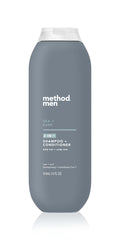 Method Hombres 2 en 1, Mar y Surf, botella 14 oz para limpieza diaria y fresca.