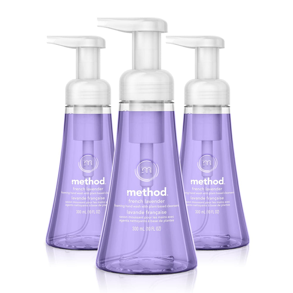 Method lavanda francesa: botella espumosa para lavado diario.