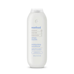 Method Simply Nourish en botella, hidratación profunda para cabello seco.
