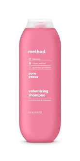 Method Pure Peace champu voluminizante con aroma rosa y peonias para cabello mas lleno
