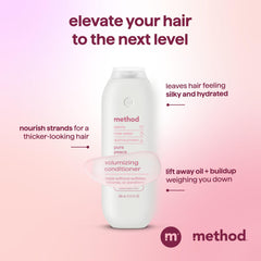 Method Pure Peace conditioner bottle on sink in a clean everyday routine