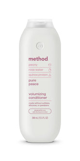 Method Pure Peace volumizing conditioner bottle for visibly fuller hair