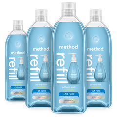 Method Sea Minerals refill set with four 28 oz bottles reduces waste
