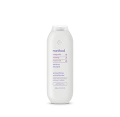 Method Smoothing Conditioner Serene Escape bottle showing frizz control for sleek, smooth hair