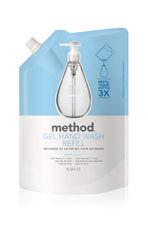Method Sweet Water scent close-up on bottle highlights refreshing fragrance.