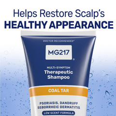 MG217 close-up shows scalp itching and flakes