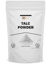 mGanna talc powder jar absorbs moisture for a smoother finish
