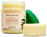 MGL Naturals manteca karité marfil en tarro, hidratación profunda para piel.