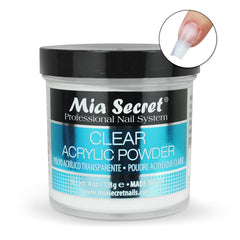 Mia Secret adherencia superior del polvo acrílico transparente para uñas duraderas