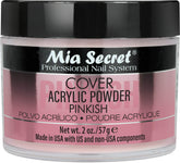 Mia Secret Polvo acrílico Pinkish, cobertura para extender la uña y cubrir imperfecciones.