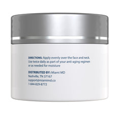 Texture of MiamiMD Age-Defying Lift & Firm Cream shows smooth, hydrating formula for firming.