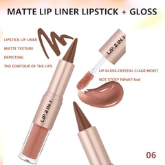 MiaSarah brown gloss swatch showing rich pigment and shine.