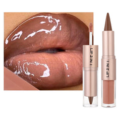 MiaSarah lip liner gloss set dual-ended for precise outlining and all-day color.