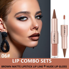 MiaSarah nude brown lip pencil for defined lip shape and natural shade.
