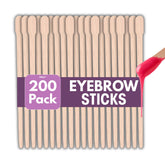 Mibly wooden wax sticks mini end closeup for precise small-area waxing.
