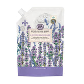 Michel Design Works jabón espumoso lavanda-romero en botella de relleno, aroma suave.