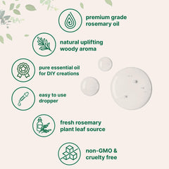 Romero esencial Micro Ingredients para aromaterapia y difusor en casa