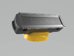Micro Touch Titanium Solo replacement blade back view, durable edge for reliable grooming.