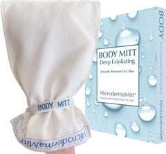MicrodermaMitt guante exfoliante corporal para piel suave en la ducha