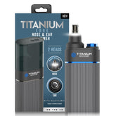 Microtouch Titanium Edge ear-nose-trimmer for precise, compact grooming.
