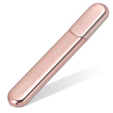 MiDenso apricot glass nail file case for portable grooming on the go.