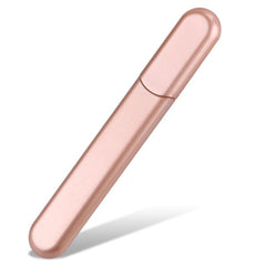 MiDenso premium glass nail file with case for safe at-home manicures.