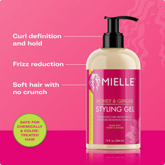 Gel de Mielle Organics para control del encrespamiento y acabado suave